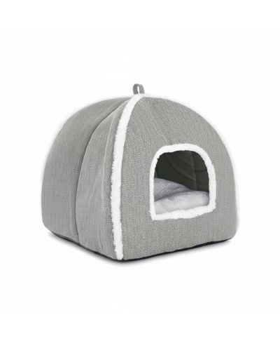 ARONKL Foldable Cat Bed Cave Tent with Removable Washable Pillow Durable Scratch Resistant for Indoor Cats Kittens Pets