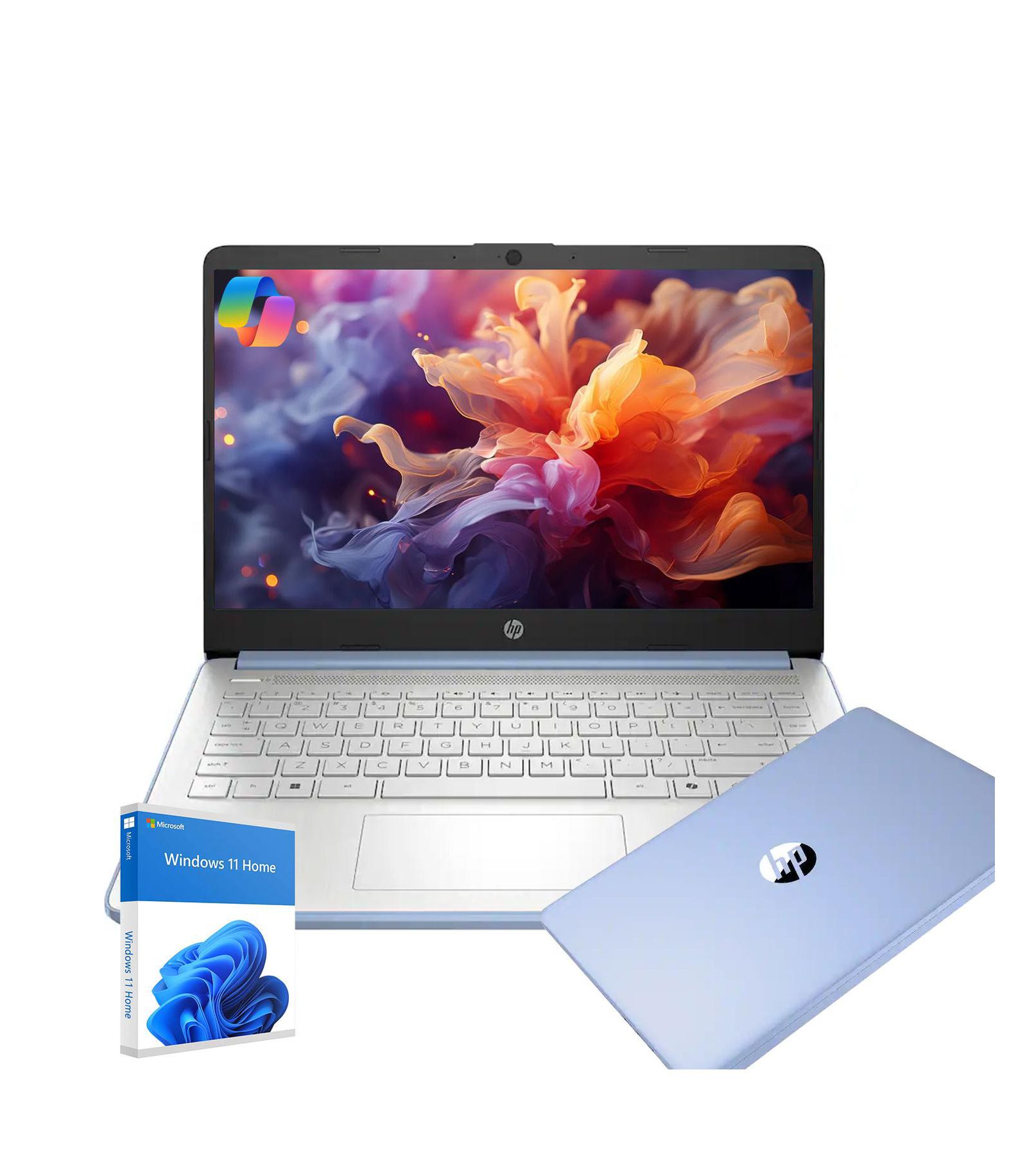 HP Ноутбук Essential 14", Intel N-Series, 4GB RAM, 128GB eMMC, Windows 11 Home