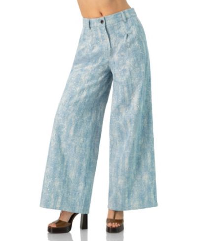 Джинсы Ivonne Women's Wide Leg с вышивкой Женские