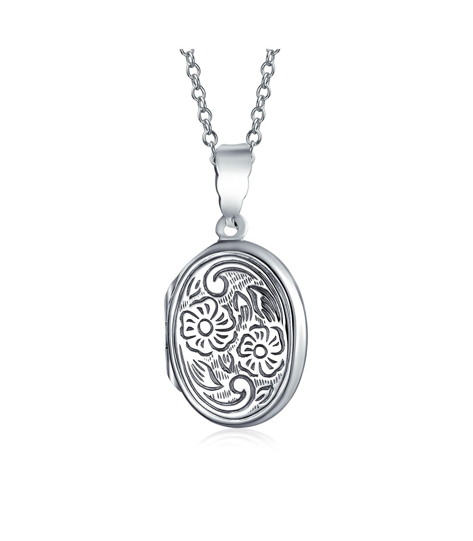 Подвеска-медальон Bling Jewelry с тиснением в виде подсолнуха из стерлингового серебра .925