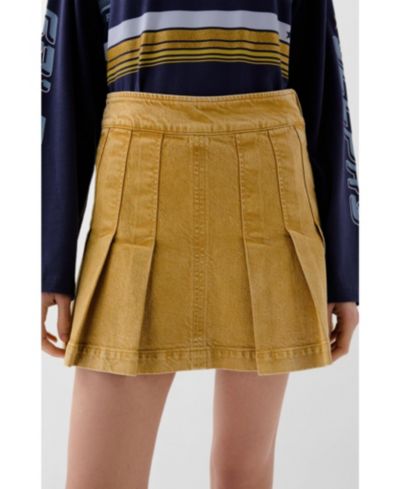 Scalpers Women's Washed Mini Denim Skirt