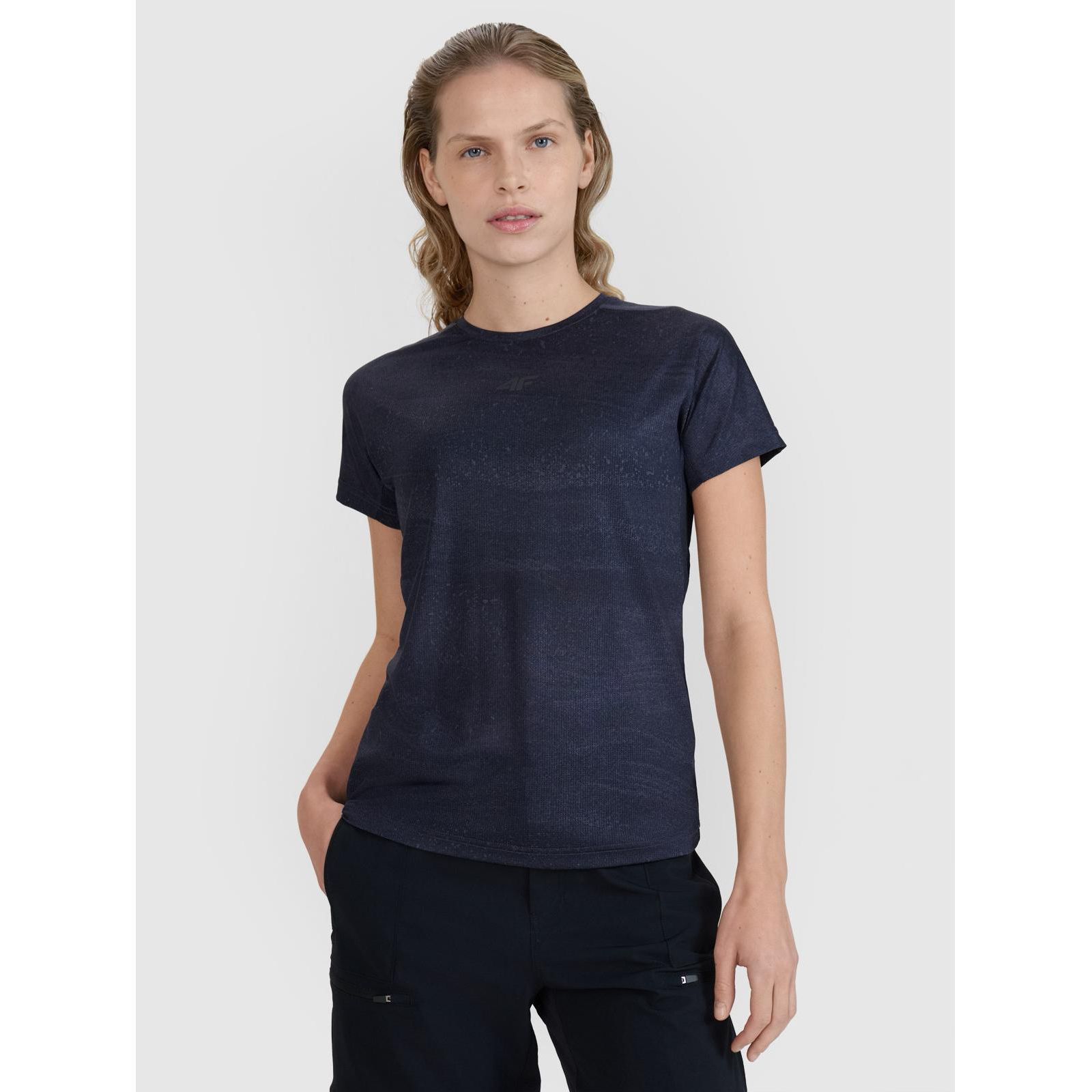 4F Women's Quick-Drying Cycling Jersey T-Shirt with Reflective Detail