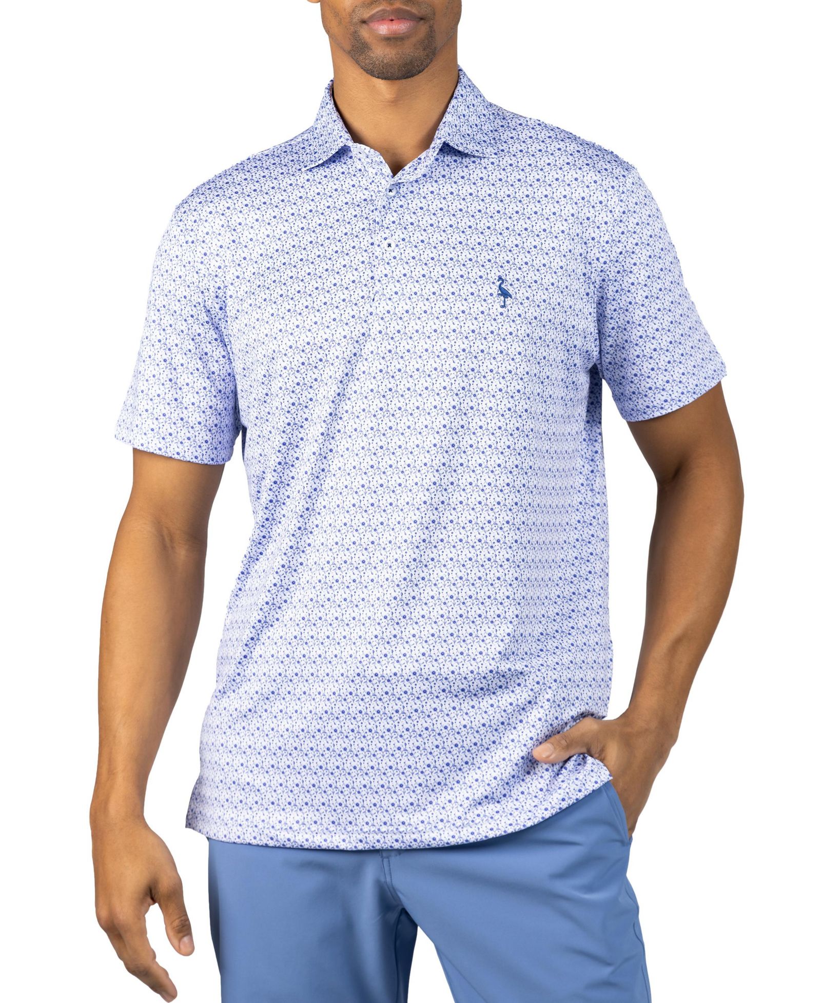 Мужское поло Tailorbyrd с цветочным принтом