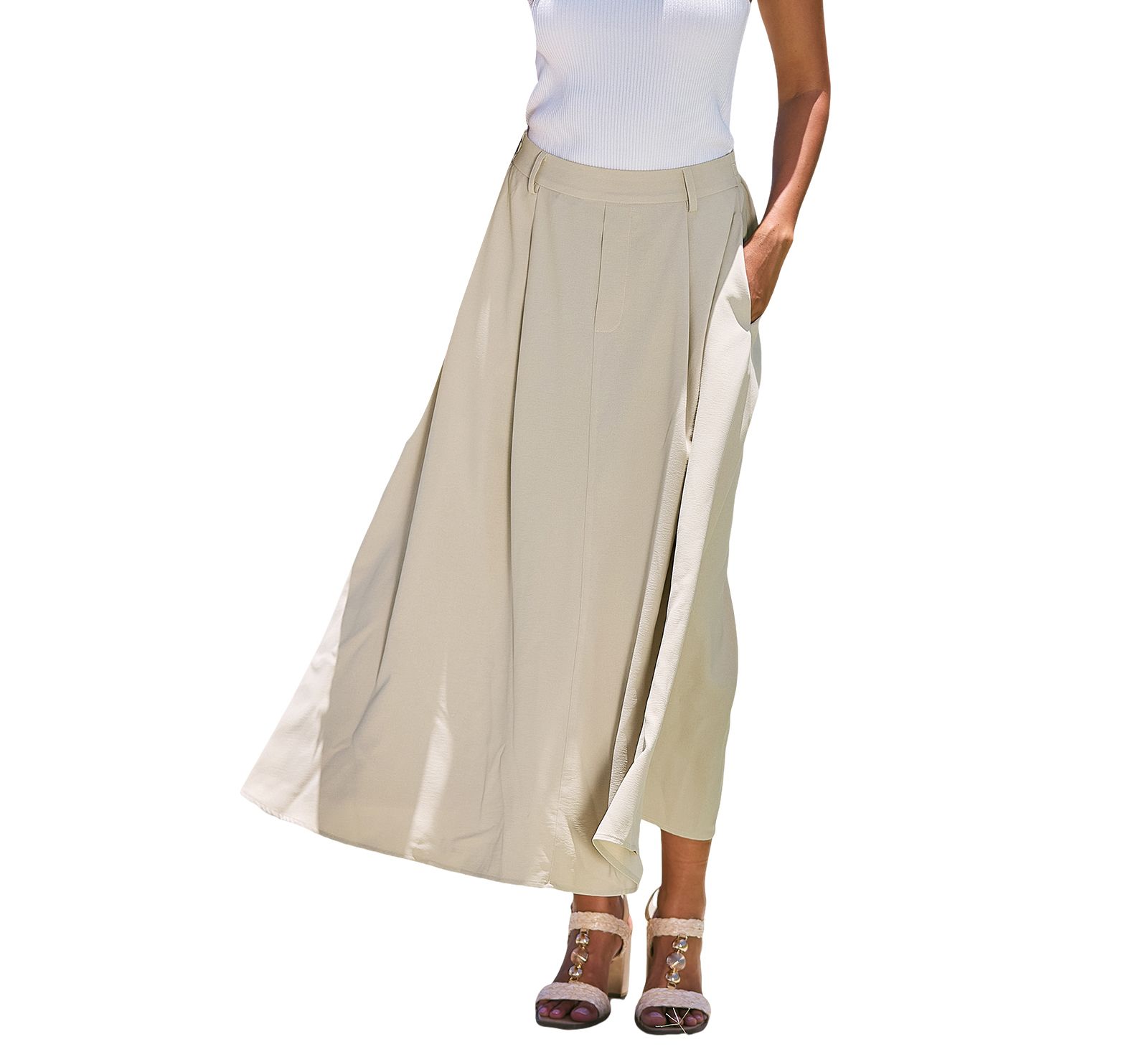 Cupshe Women's A-Line Silhouette Pull-on Closure Skirt