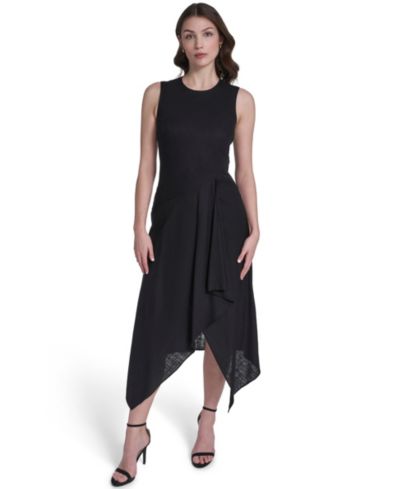 Vince Camuto Women's Crewneck Midi Dress