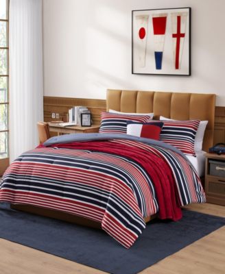 Комплект постельного белья Tommy Hilfiger Favorite Stripe из микрофибры, Twin/Twin XL