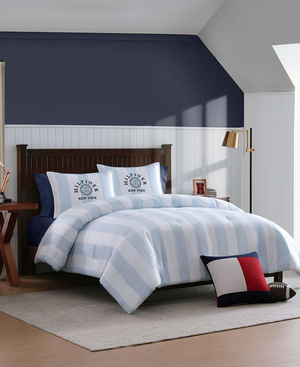 Tommy Hilfiger Berkeley Stripe Washed Microfiber 2-Pc. Comforter Set, Twin/Twin XL