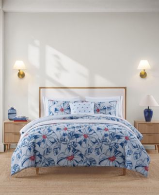 Tommy Hilfiger комплект из 3 предметов Paradise Cove Floral Cotton Reversible Comforter, King