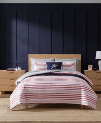 Комплект из 3 предметов Tommy Hilfiger Mandalay Beach Stripe, хлопковый, реверсивный, King