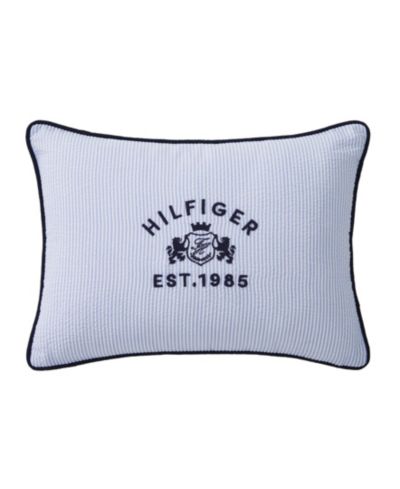 Декоративная подушка Tommy Hilfiger Crest Breakfast Seersucker 12" x 16"