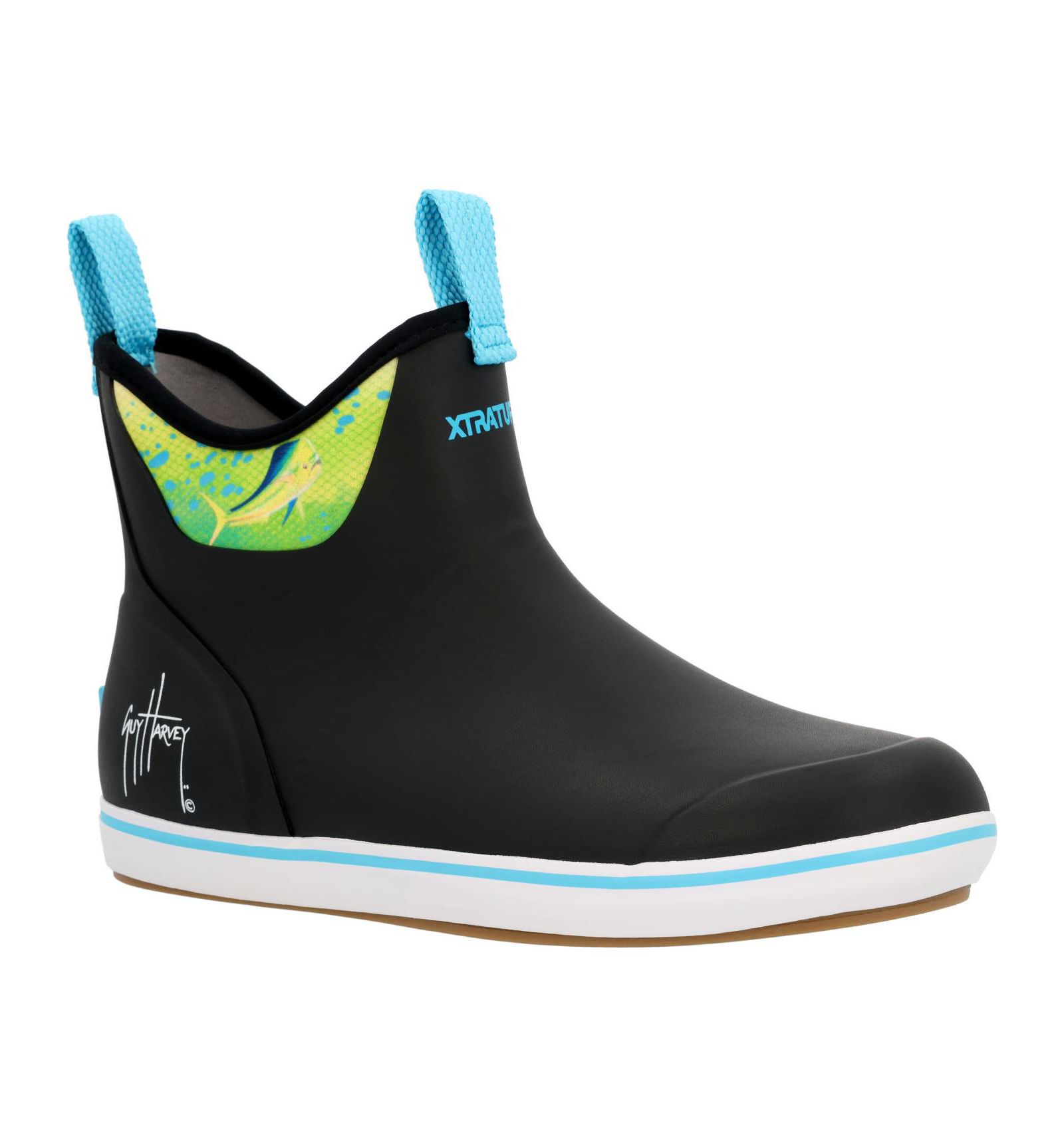 XTRATUF Men's Guy Harvey Ankle Deck Boot