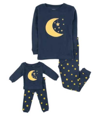 Детская пижама Leveret Toddler Girls 2T-5T Matching Doll Snug-Fit Cotton Long Sleeve