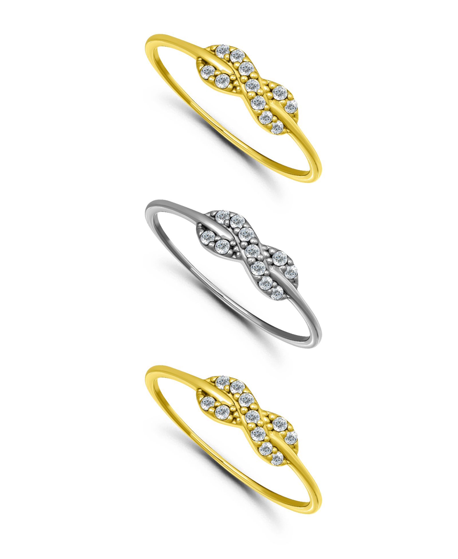 Кольцо Macy's Cubic Zirconia Infinity Design