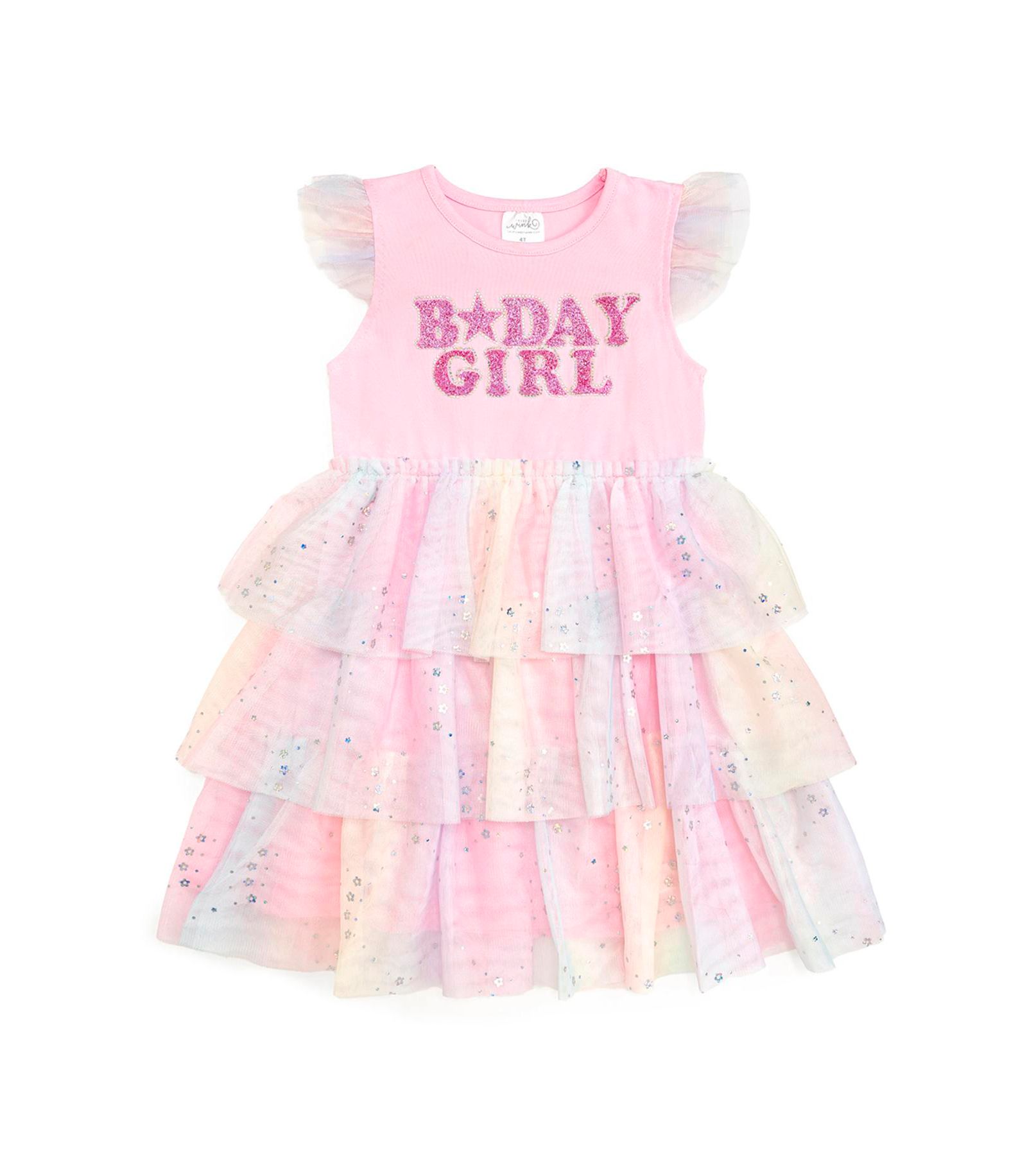 Sweet Wink Toddler Girls Birthday Fairy Dust Short Sleeve Tutu Dress