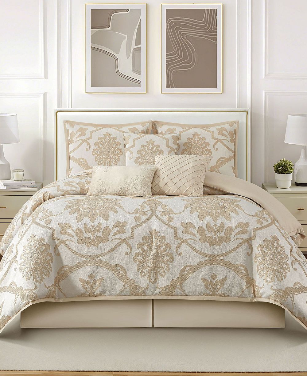 Stratford Park Maddix Floral Комплект покрывала из 7 предметов, Queen