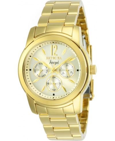 Invicta Women's 12551 Angel Quartz Chronograph Gold Dial Watch