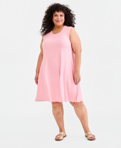 Трикотажное платье без рукавов Style & Co Plus Size с принтом
