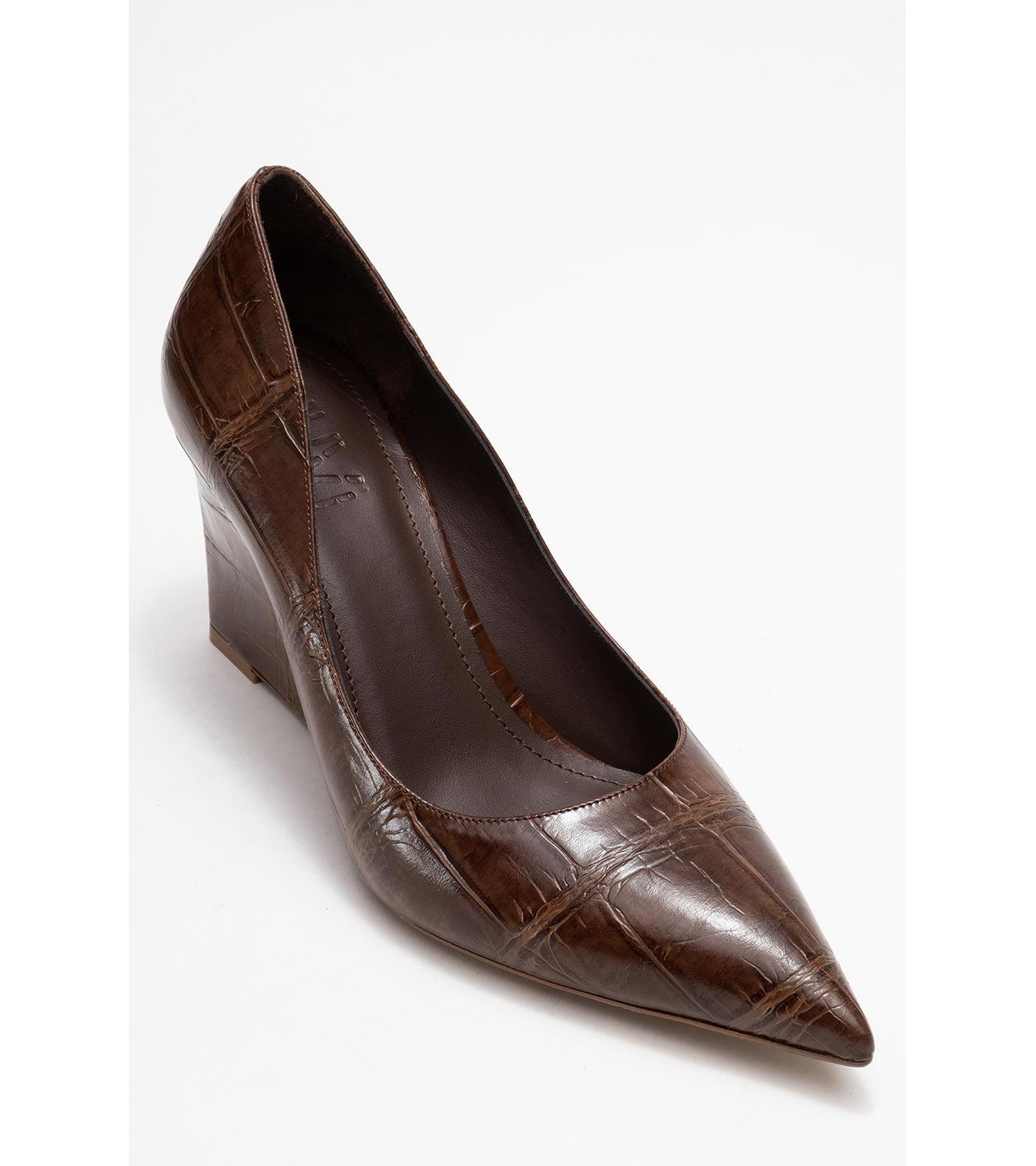 Prologue Shoes Women's Puera Pointed Toe Wedge Pump