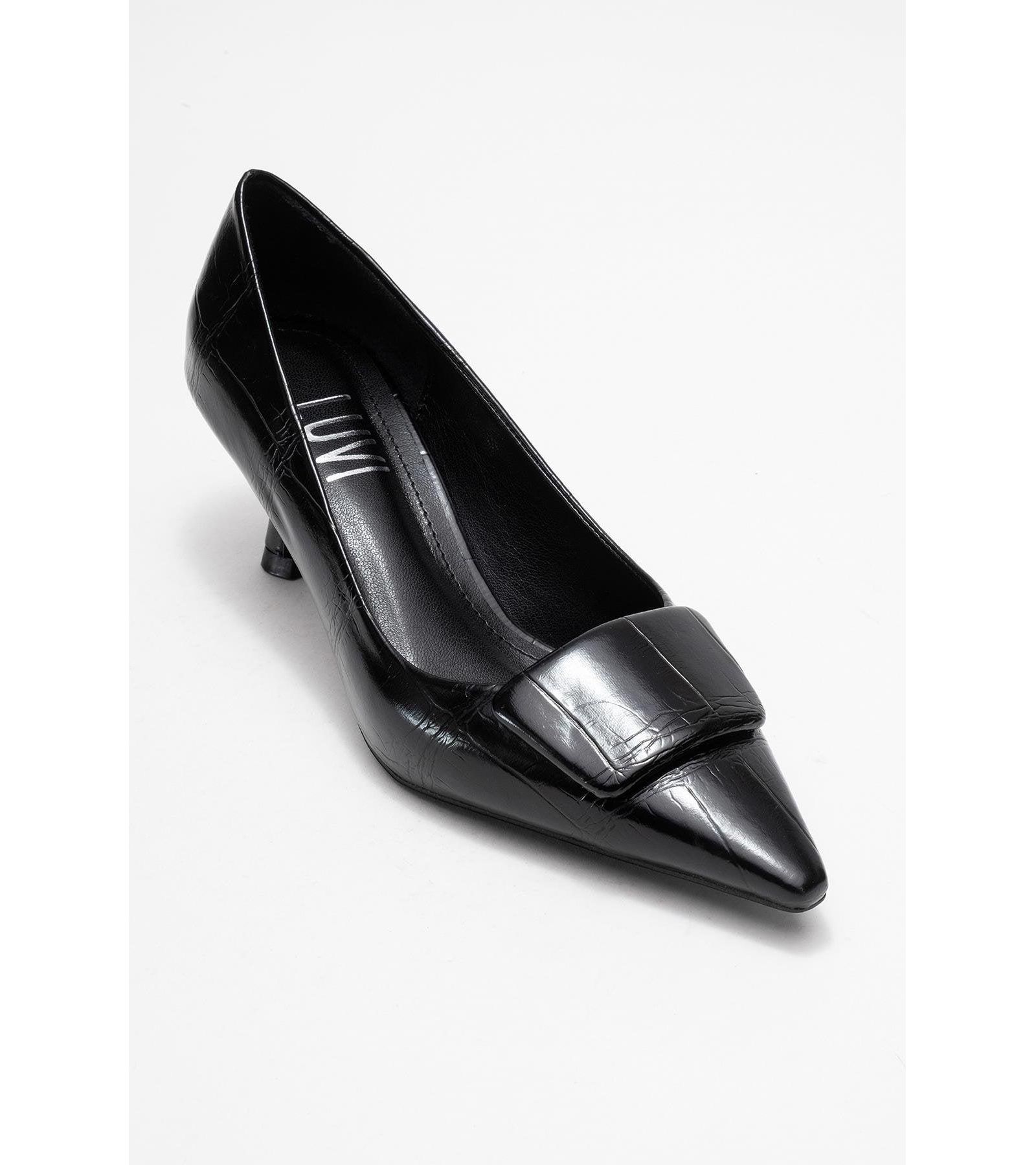Prologue Shoes Women's Marcia Buckle Pointed Toe Pump