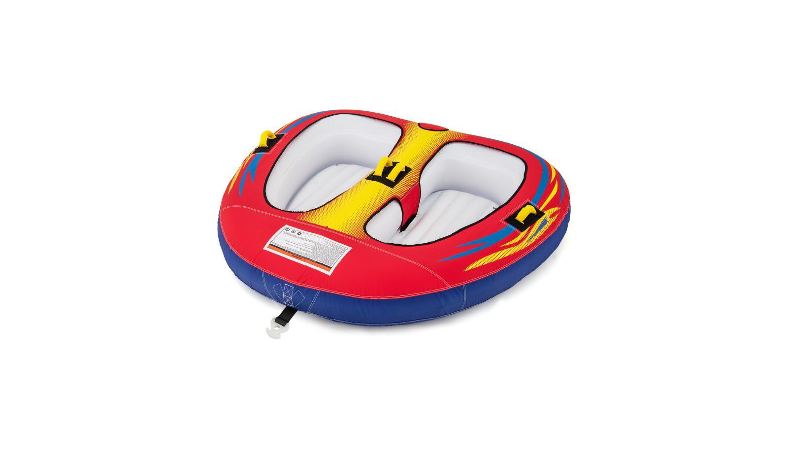 HONGGE 1 or 2 Person Inflatable Towable Tube for Boating with Drainage