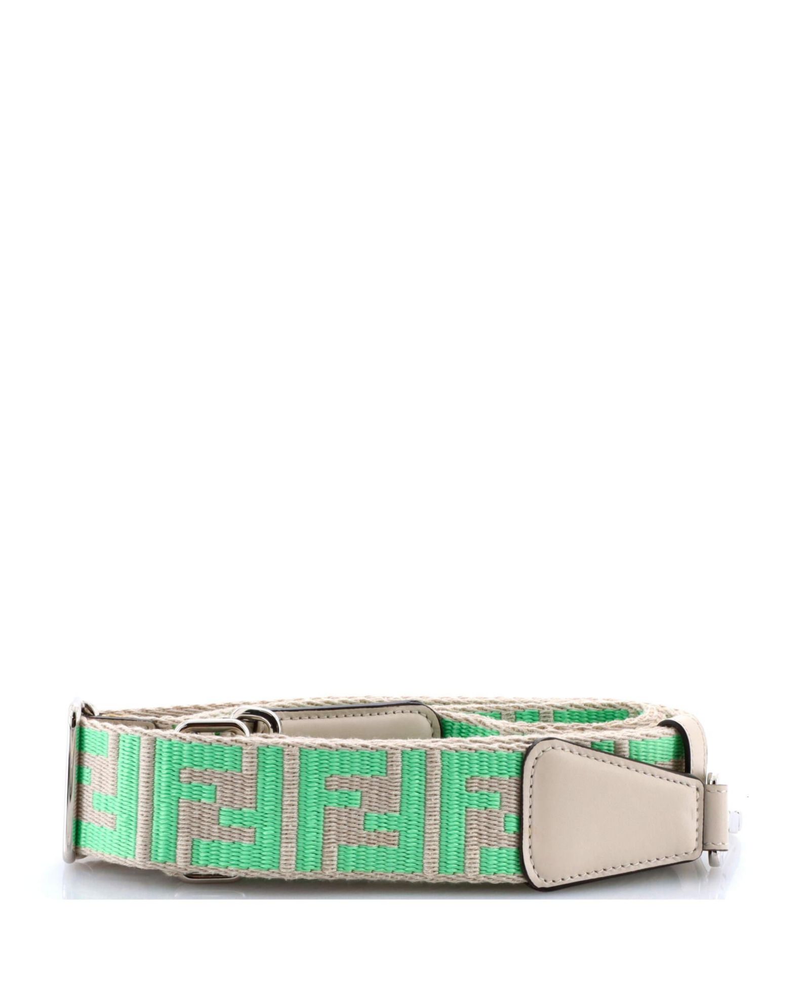 Pre-Owned Fendi Strap You Shoulder Strap Zucca Canvas with Leather