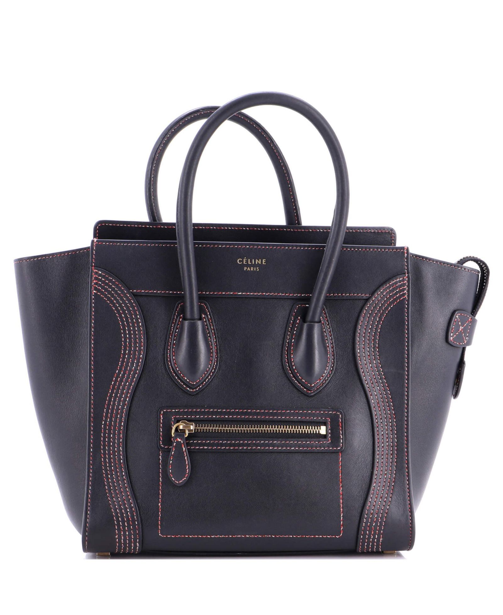 Pre-Owned Celine Micro Luggage Bag Smooth Leather