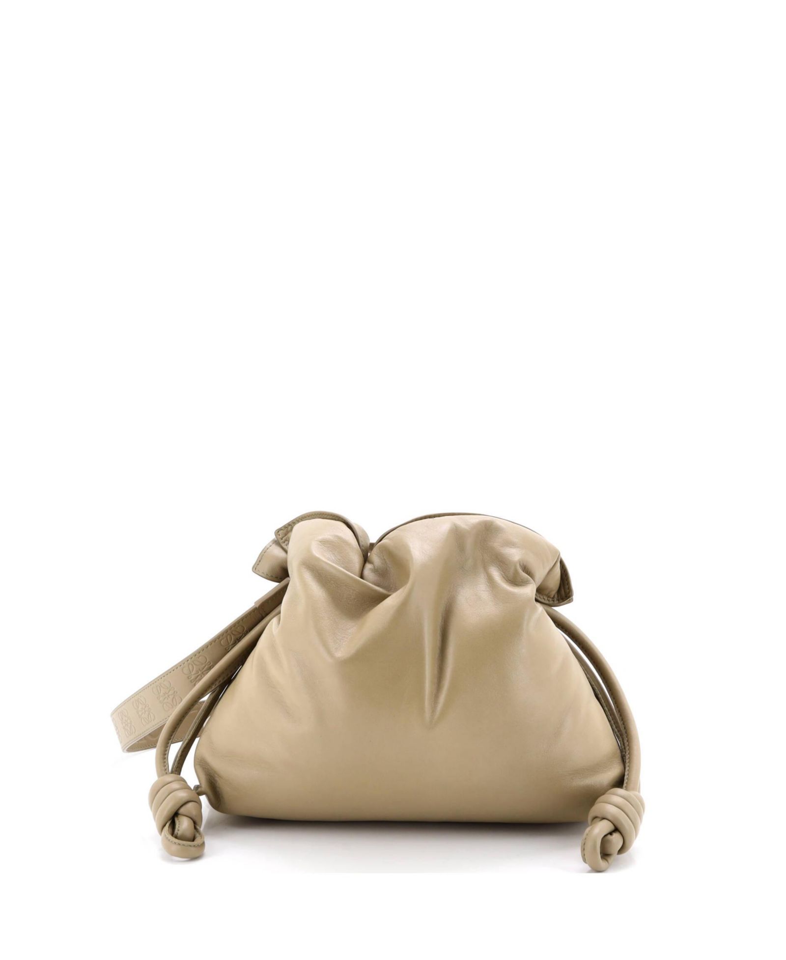 Б/у кожаный клатч Loewe Medium Flamenco Knot