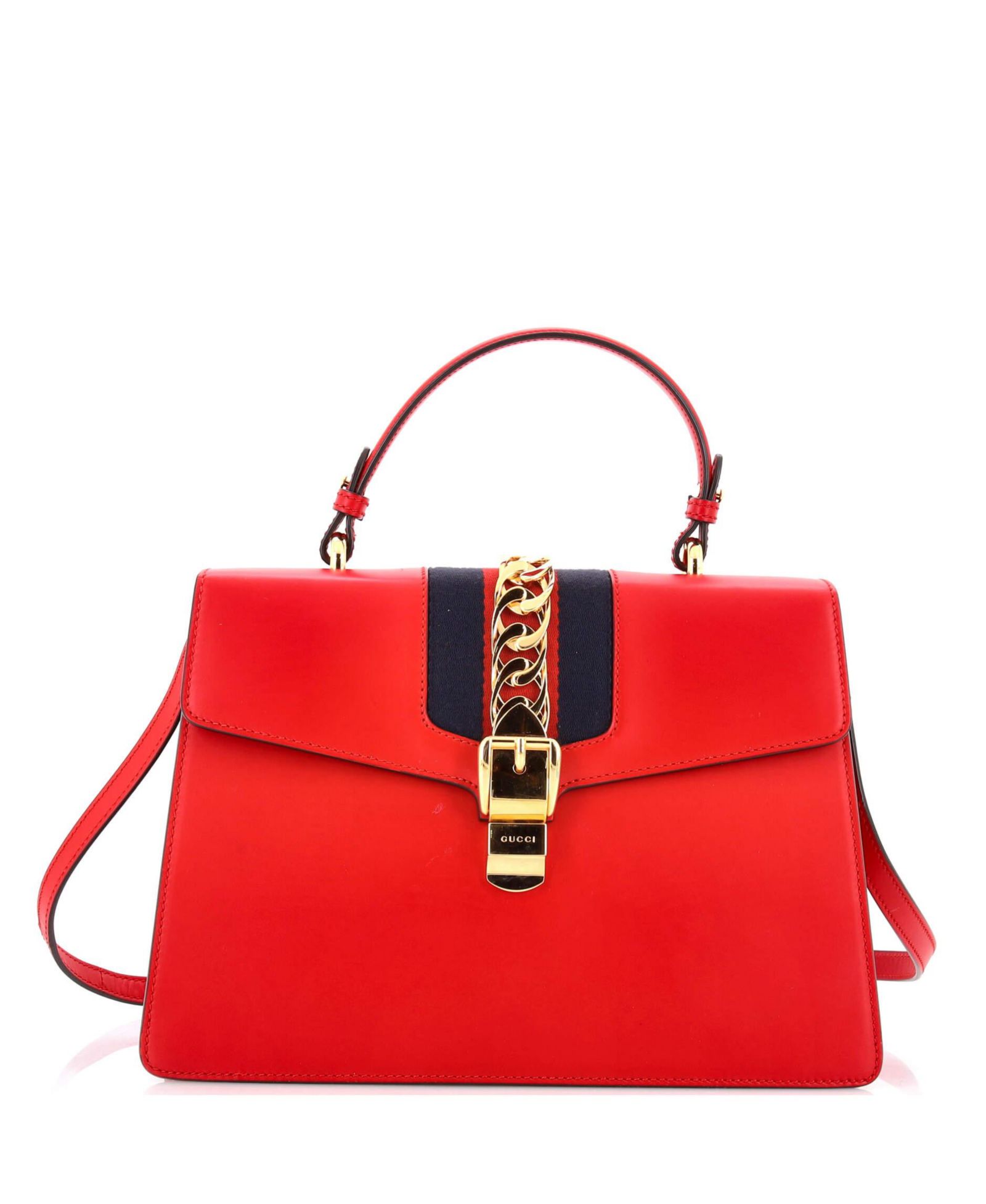 Gucci Сумка Sylvie Medium из кожи, б/у