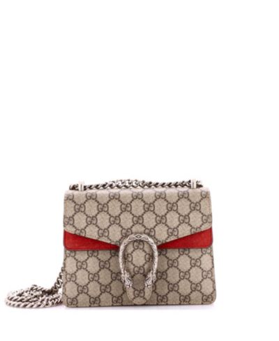 Gucci мини-сумка Dionysus из канваса с покрытием GG