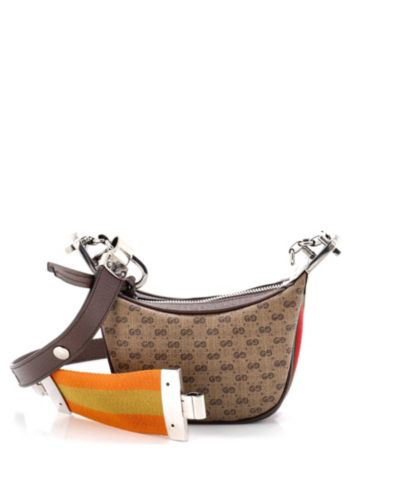 Сумка через плечо Gucci Mini Attache Micro GG Coated Canvas