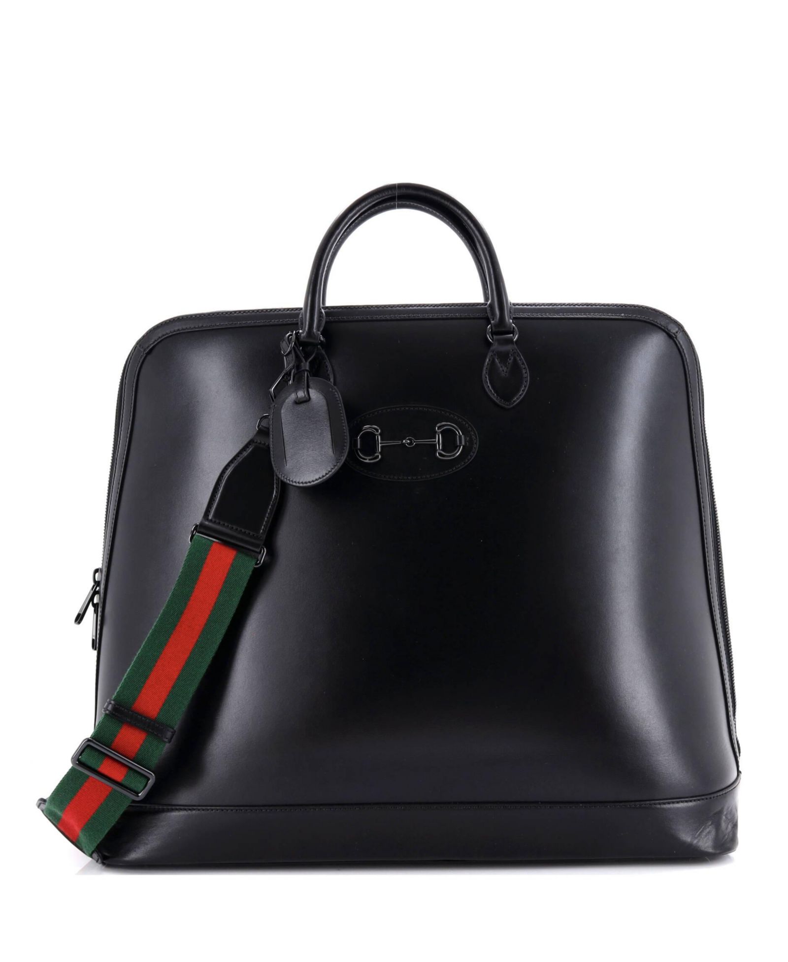 Pre-Owned Gucci сумка duffle из кожи Large Horsebit 1955 Web