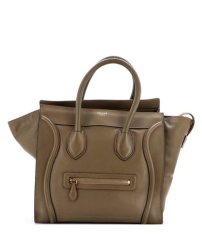 Мини-сумка Celine из зернистой кожи, б/у