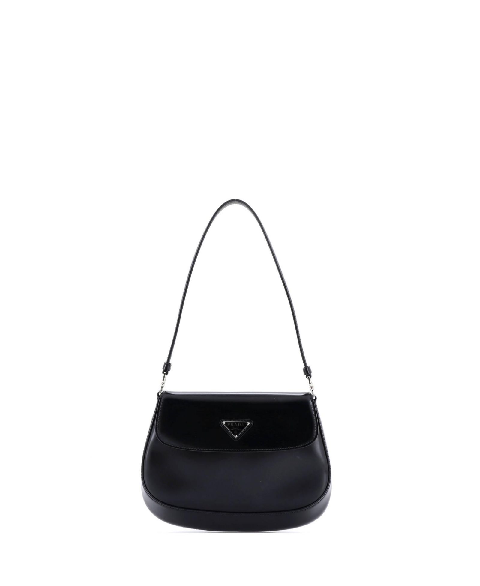 Pre-Owned Prada Small Cleo Flap Shoulder Bag Spazzolato Leather