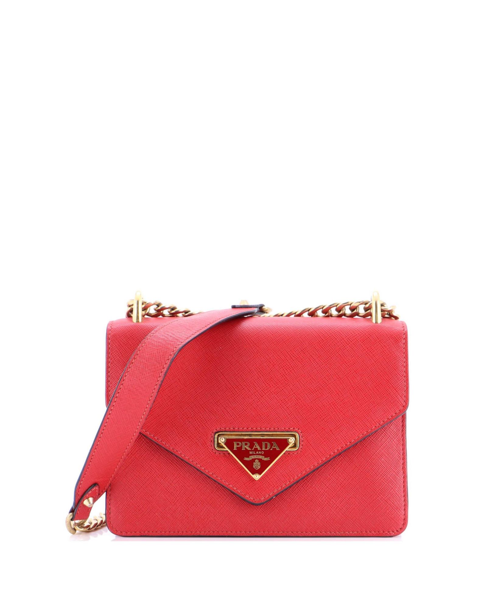 Pre-Owned Prada маленькая сумка-клатч из кожи Saffiano