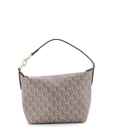 Pre-Owned Gucci Super Mini Ophidia Zip Shoulder Bag GG Shadow Coated Canvas