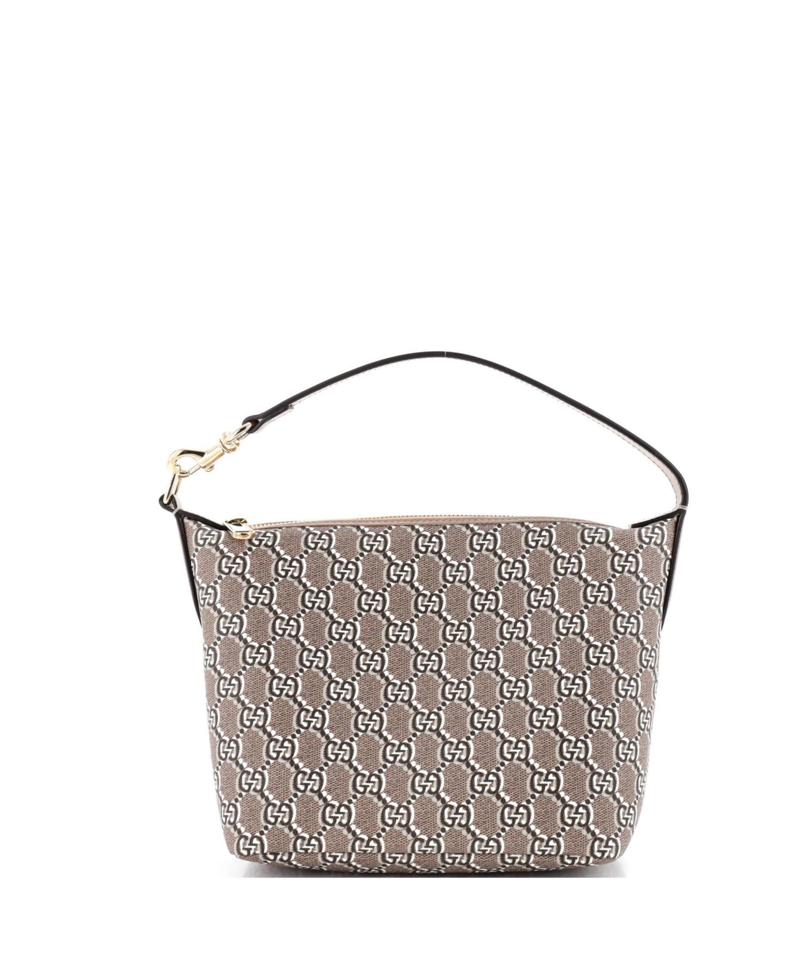 Pre-Owned Gucci Super Mini Ophidia Zip Shoulder Bag GG Shadow Coated Canvas