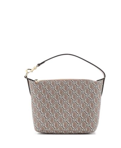 Pre-Owned Gucci Super Mini Ophidia Zip Shoulder Bag GG Shadow Coated Canvas
