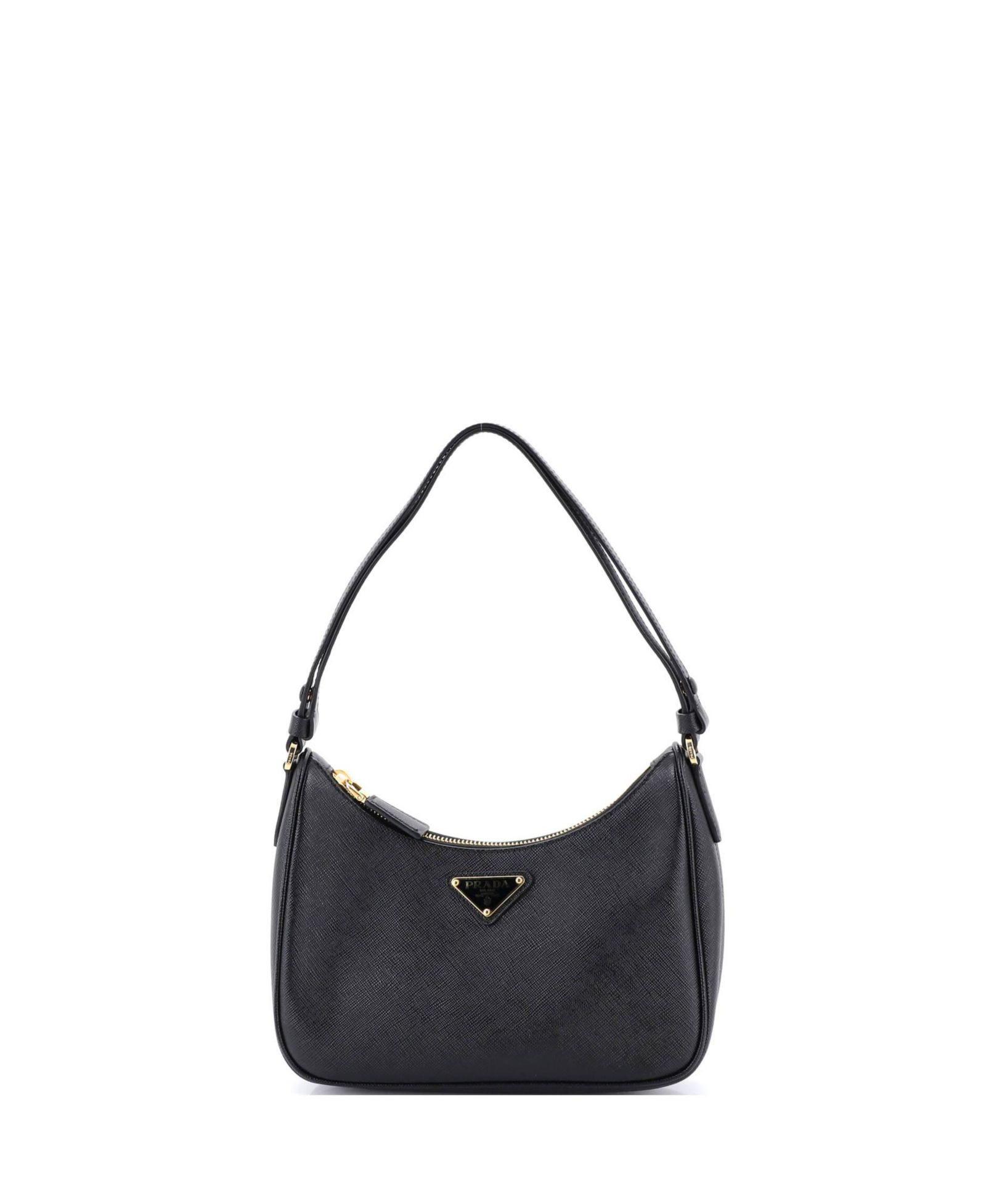 Б/у сумка хобо Prada Mini Adjustable Handle Zip Saffiano Leather