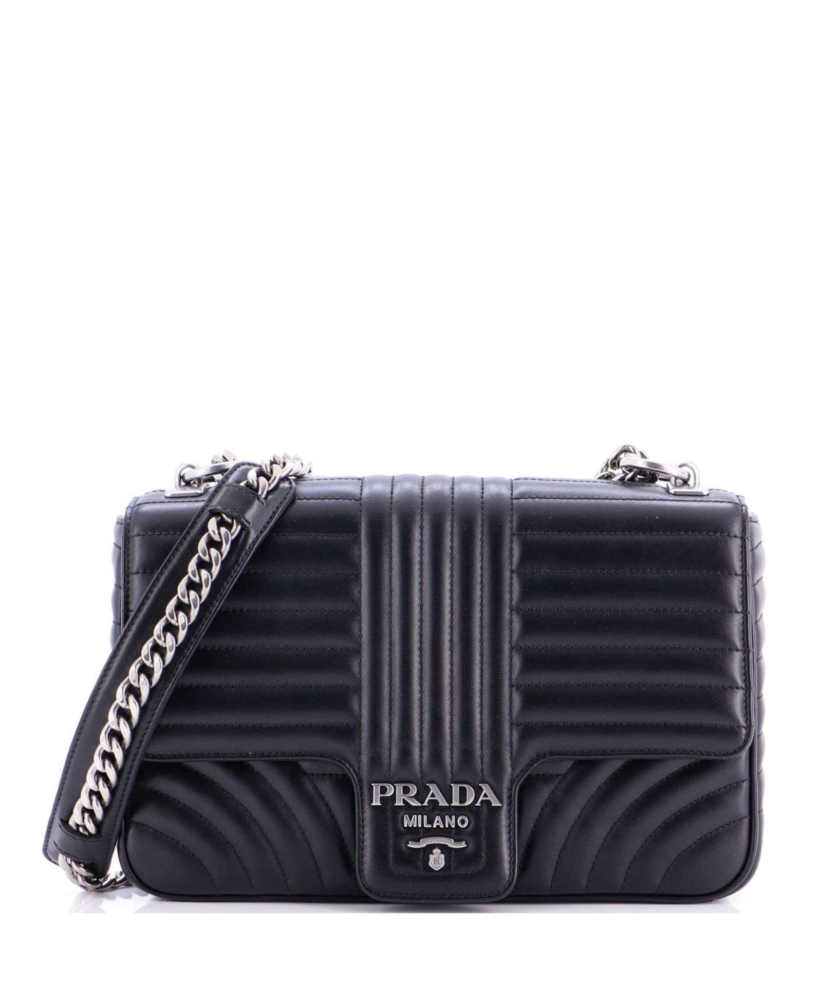 Сумка Prada Large Chain Flap Shoulder Bag с диаграммой, стеганая кожа (б/у)