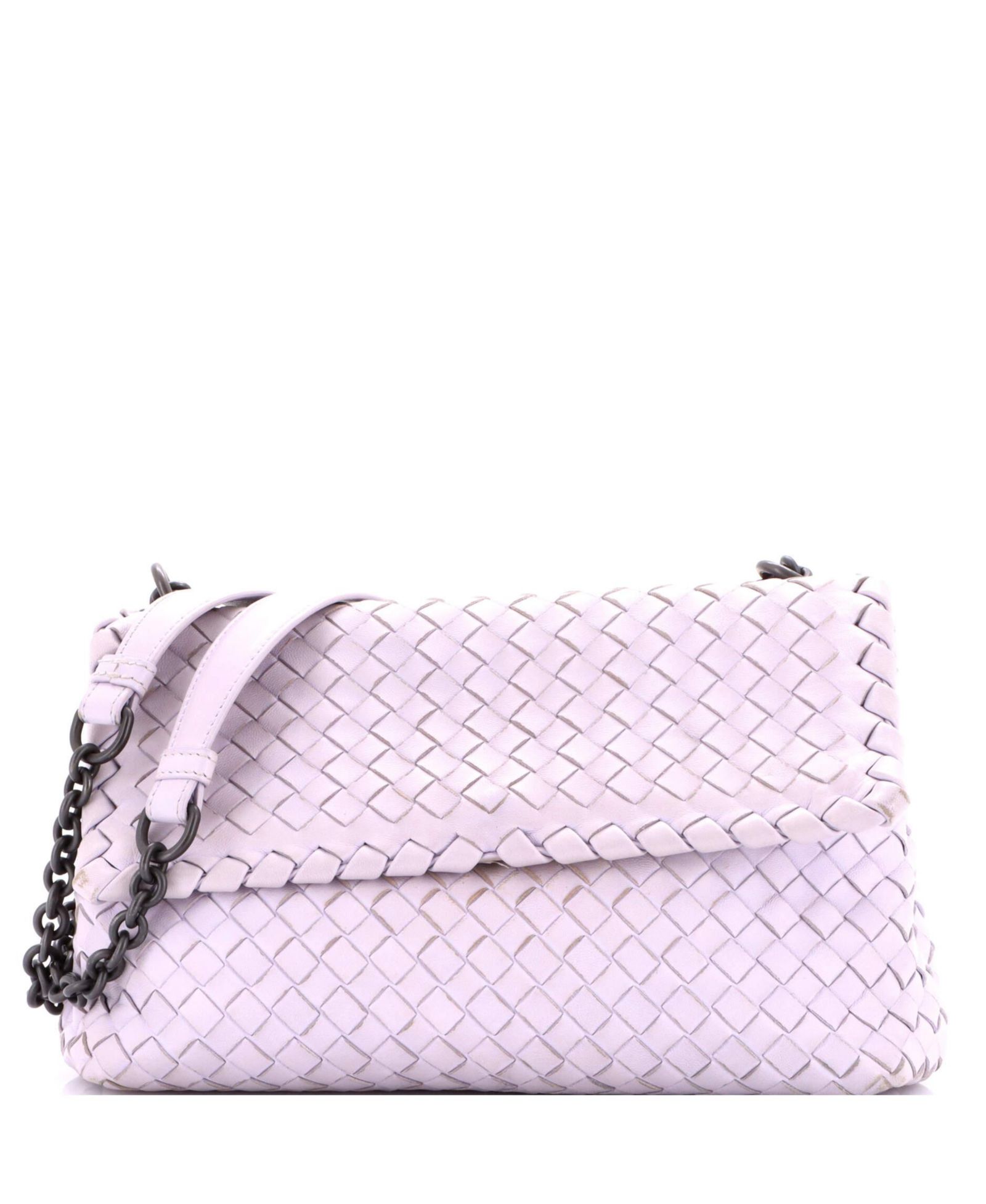Pre-Owned Bottega Veneta Small Olimpia Crossbody Bag Intrecciato Nappa