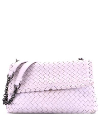 Pre-Owned Bottega Veneta Small Olimpia Crossbody Bag Intrecciato Nappa