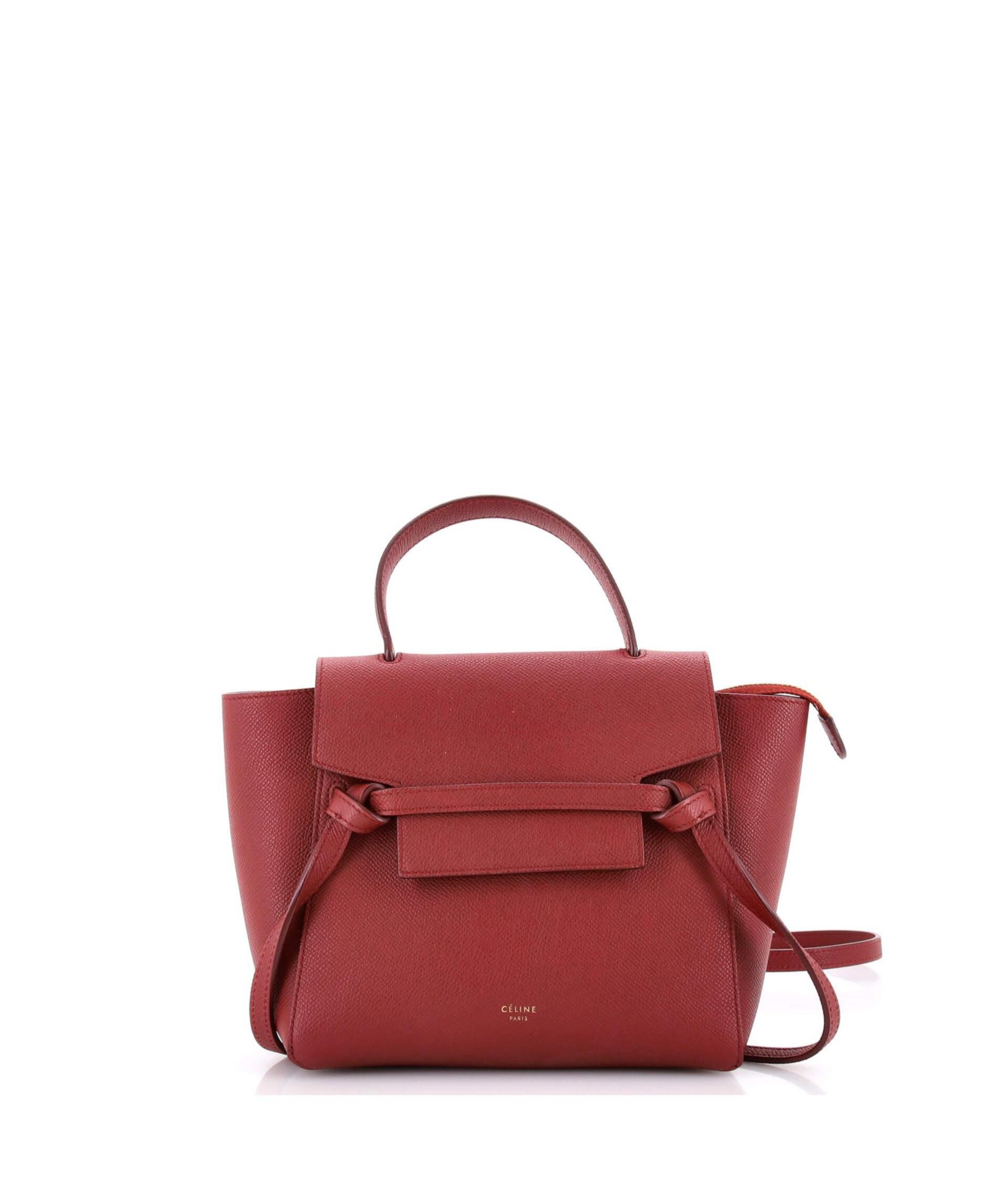 Сумка-пояс Celine Nano Belt Bag из кожи