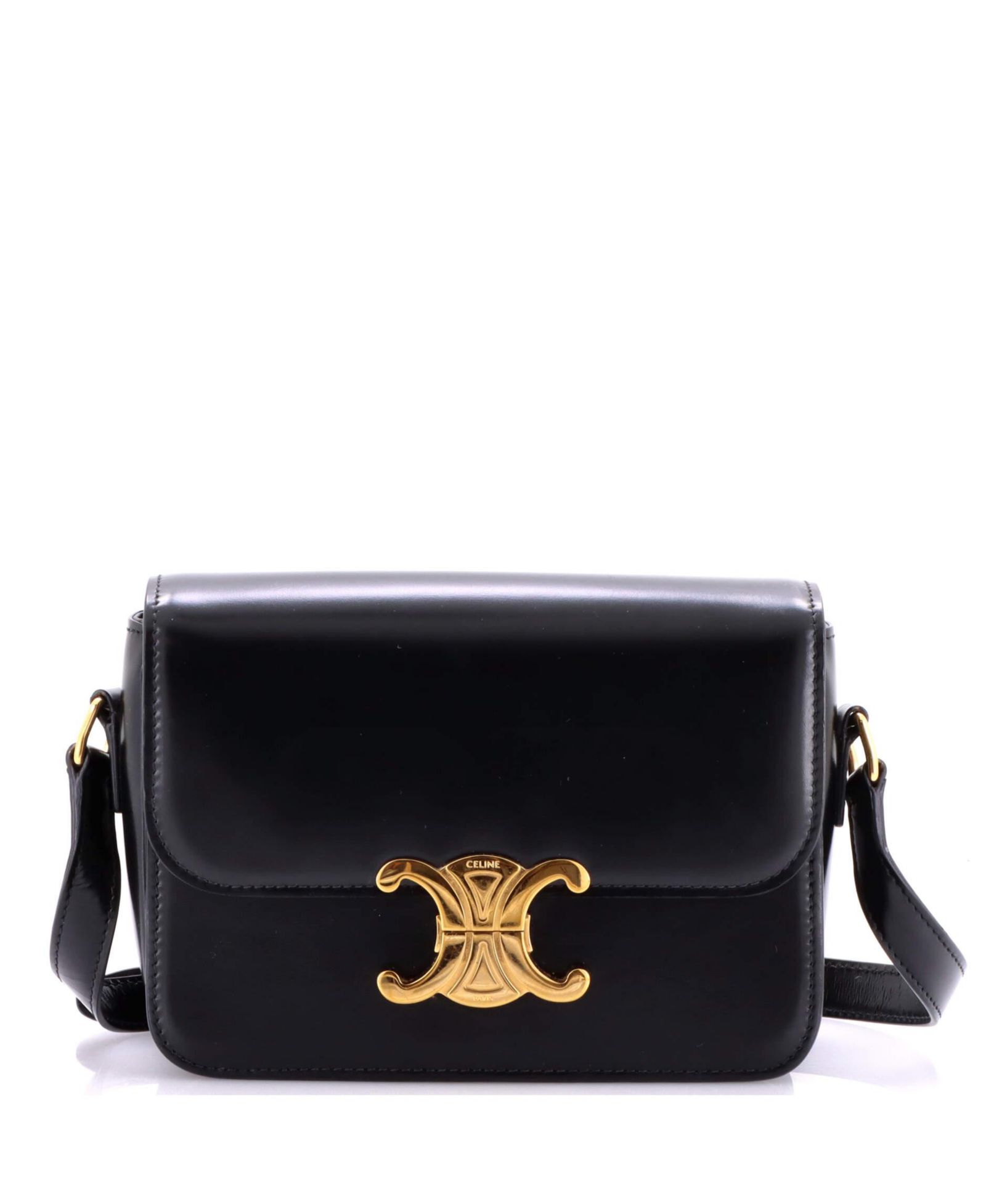 Pre-Owned Celine Teen Triomphe Shoulder Bag Smooth Calfskin