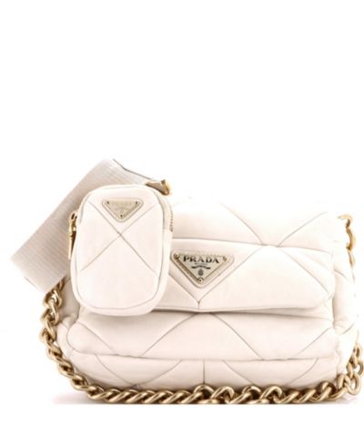 Pre-Owned Prada маленькая сумка на плечо System Flap из стеганой кожи Nappa