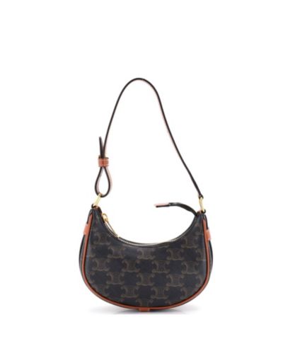 Pre-Owned Celine Mini Ava Bag Triomphe Coated Canvas