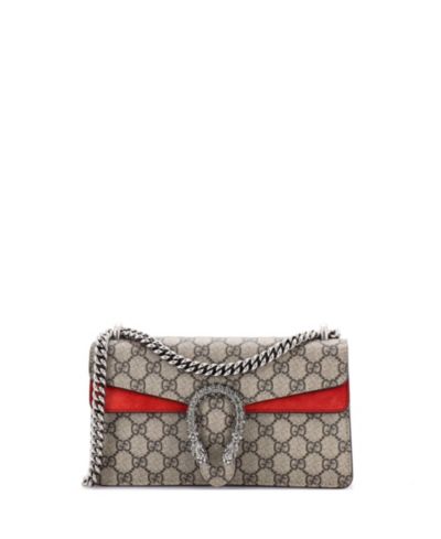 Gucci Dionysus сумка Small GG Coated Canvas с кристаллами