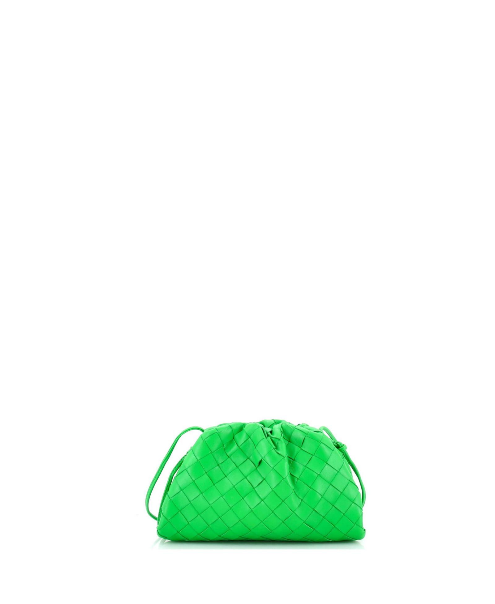 Pre-Owned Bottega Veneta мини-сумка The Pouch Intrecciato Nappa