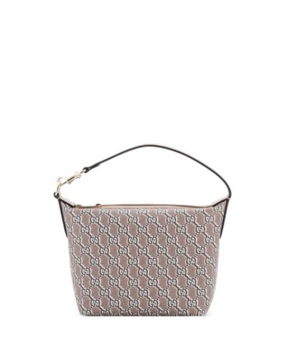 Pre-Owned Gucci Super Mini Ophidia Zip Shoulder Bag GG Shadow Coated Canvas