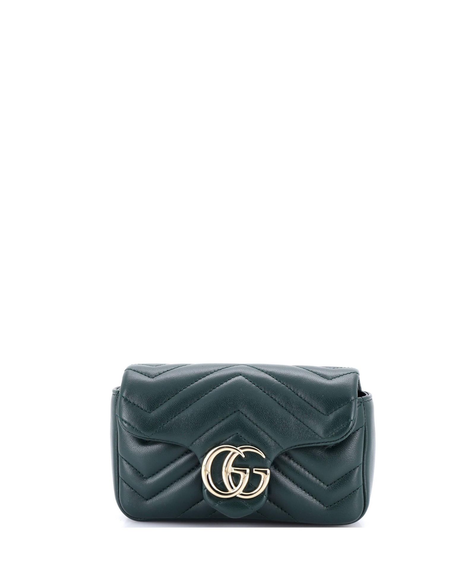 Сумка Pre-Owned Gucci Super Mini GG Marmont Flap Bag Matelasse Leather