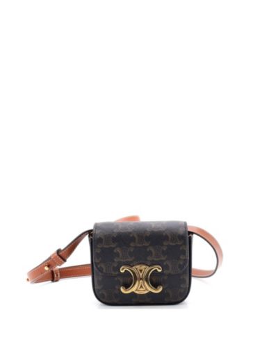 Pre-Owned Celine сумка через плечо Mini Triomphe, покрытый холст Triomphe